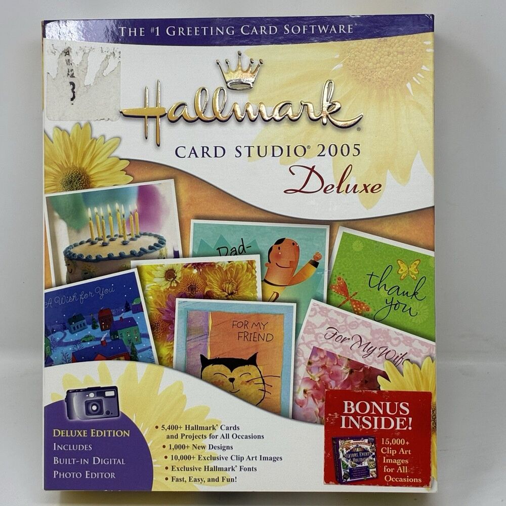 Hallmark Card Studio Deluxe - Retail Box Complete